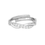 Sterling Silver Minimal Office wear Finger Ring with Adjustable Band